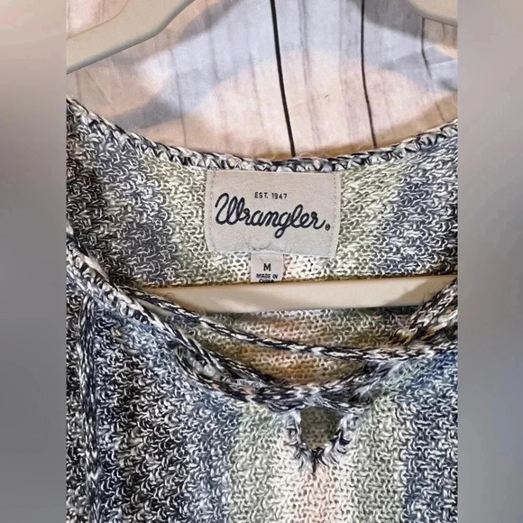 Wranglers Women’s Knit Long Sleeve Striped Sweater - Picture 2 of 5